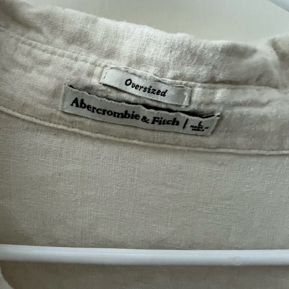 Abercrombie Oversized Linen Button Up - Picture 2 of 2